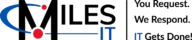 Full color Miles IT logo with slogan