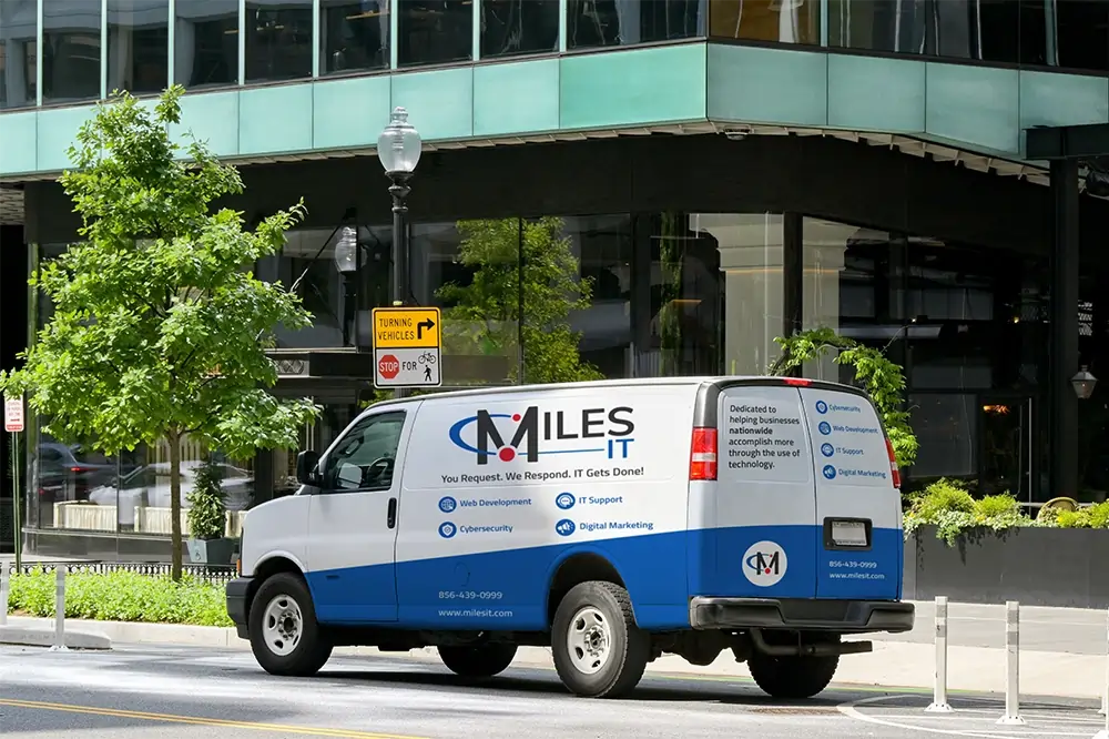 Miles IT specialist supporting a client office