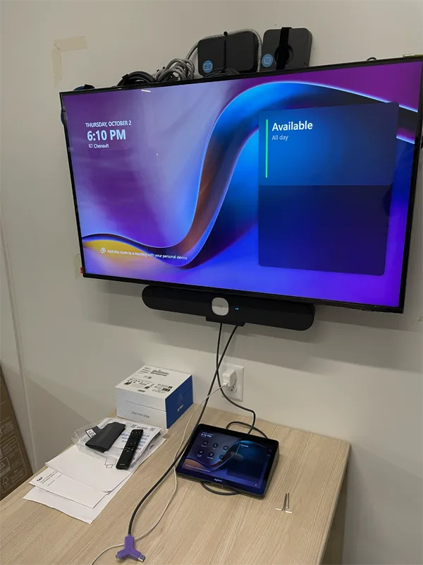 Conference room setup