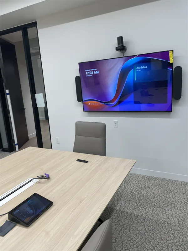 Conference room setup