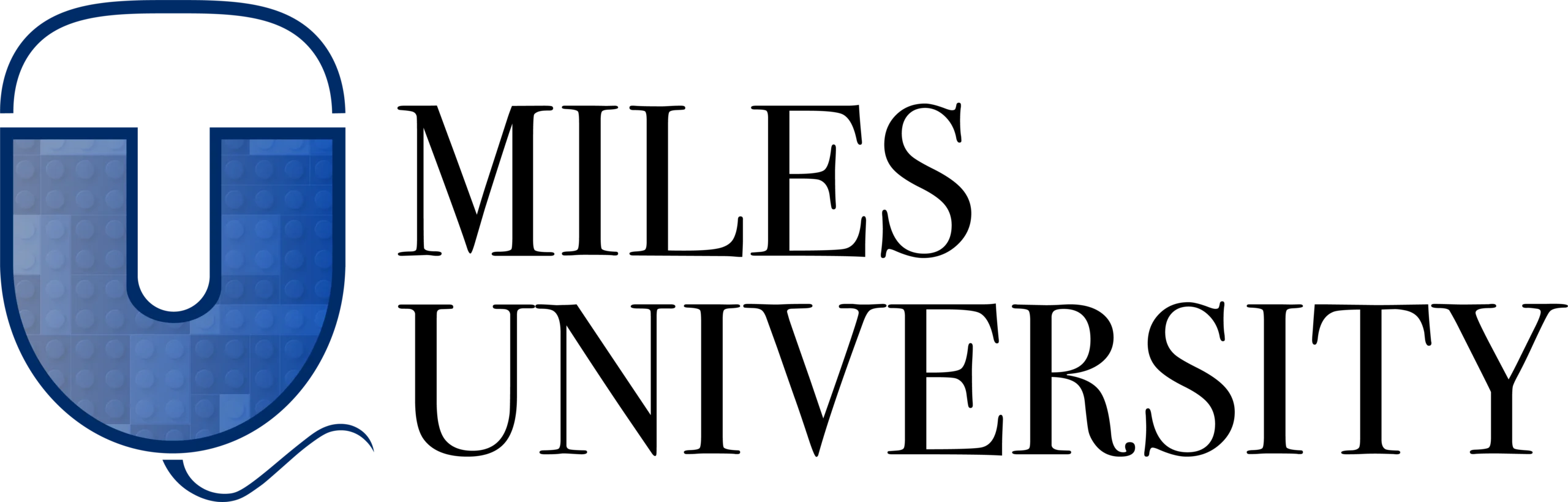 Miles University black logo