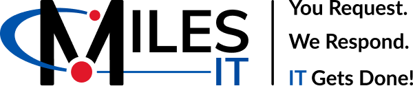 Miles IT logo with slogan in color