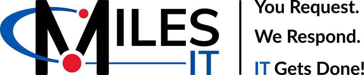 Miles IT logo with slogan in color