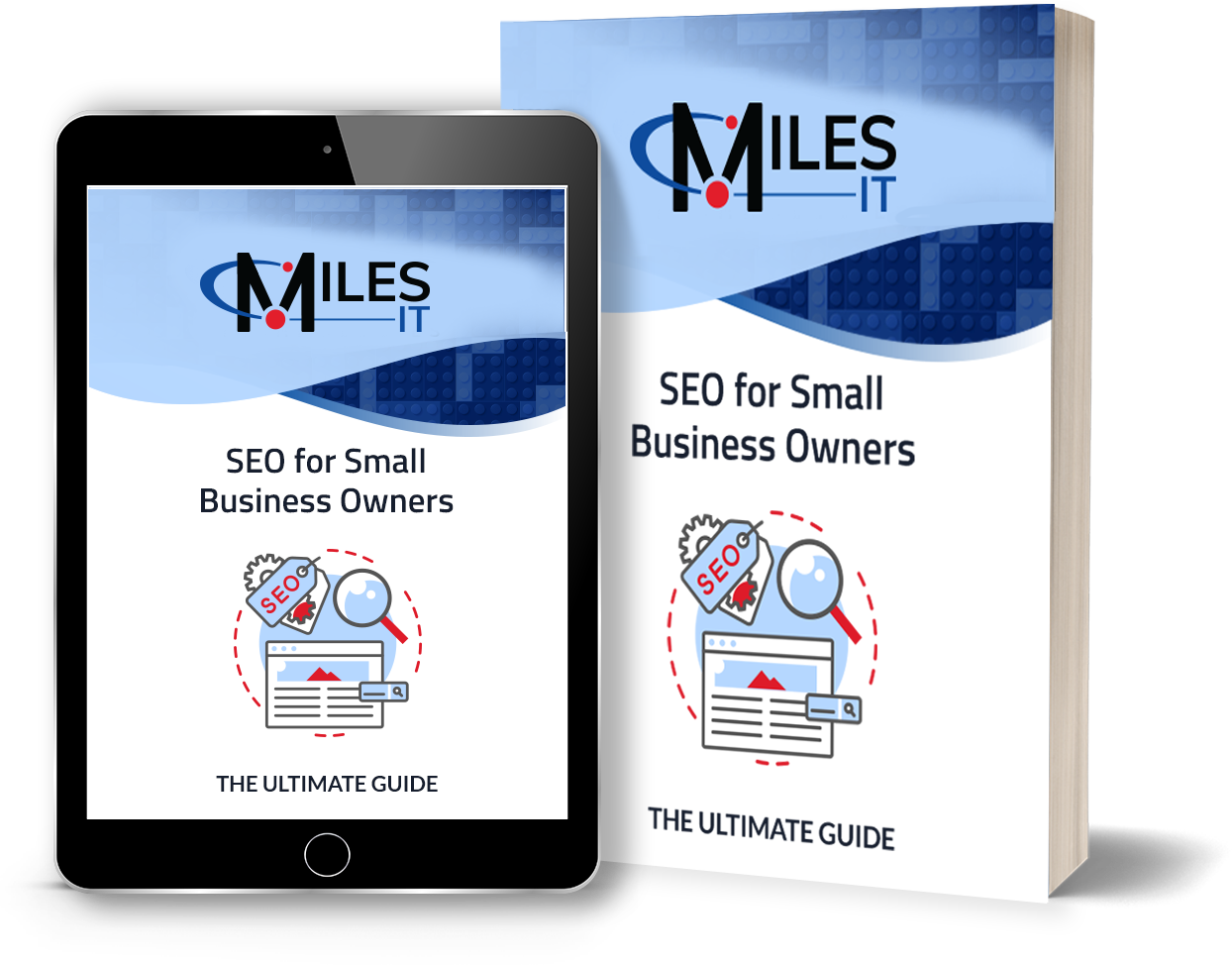 Physical and digital versions of SEO for Small Business Owners Ultimate Guide