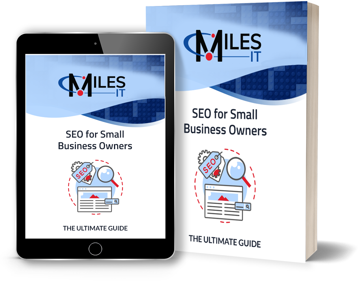 Physical and digital versions of SEO for Small Business Owners Ultimate Guide