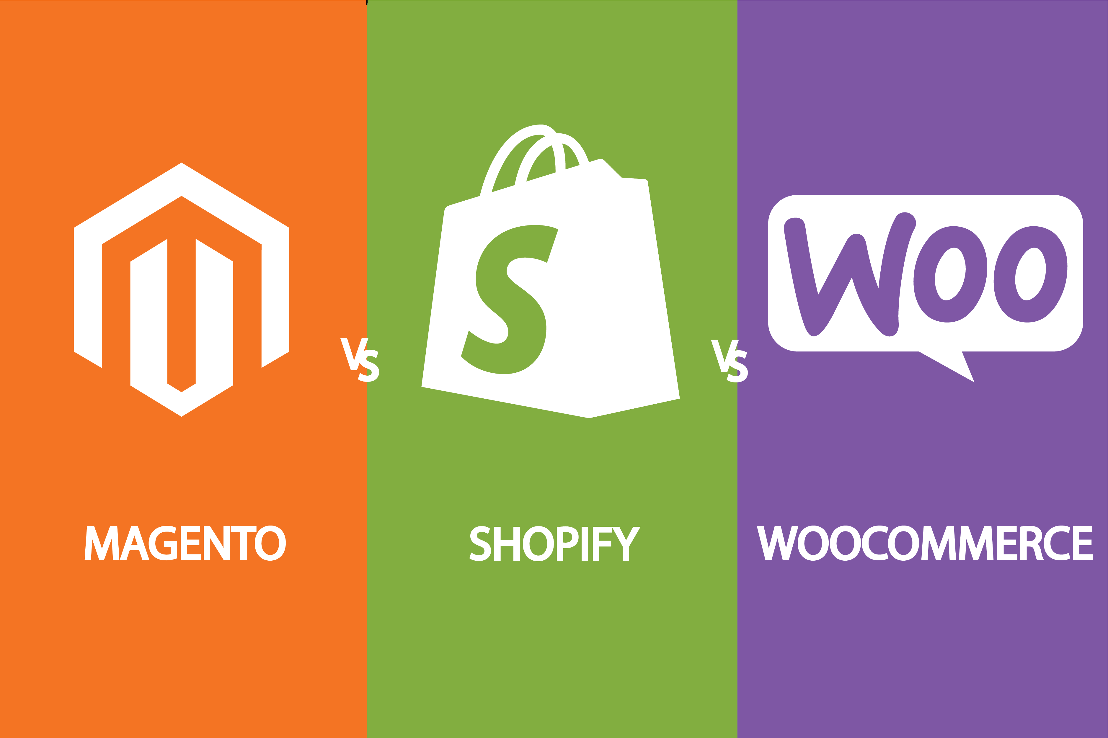 magento v shopify vs woocommerce