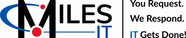 Miles IT logo with slogan in color
