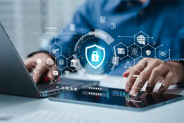 Cyber security and Data protection concept