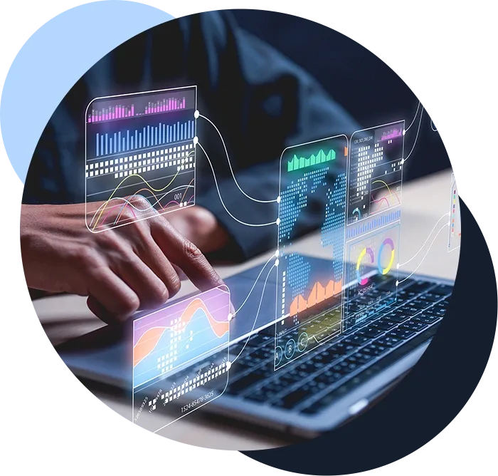 Automations floating above a laptop screen